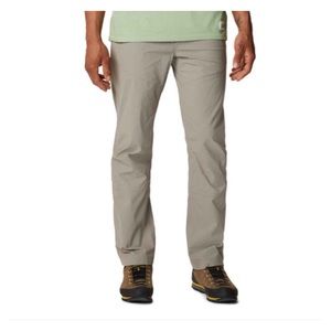 Mountain Hardwear Men Lightweight Nylon Cargo Tan 8 Pocket Pants 38/30 Traveler